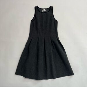 SHADES IF GREY BY MICAH COHEN charcoal and black flare dress
